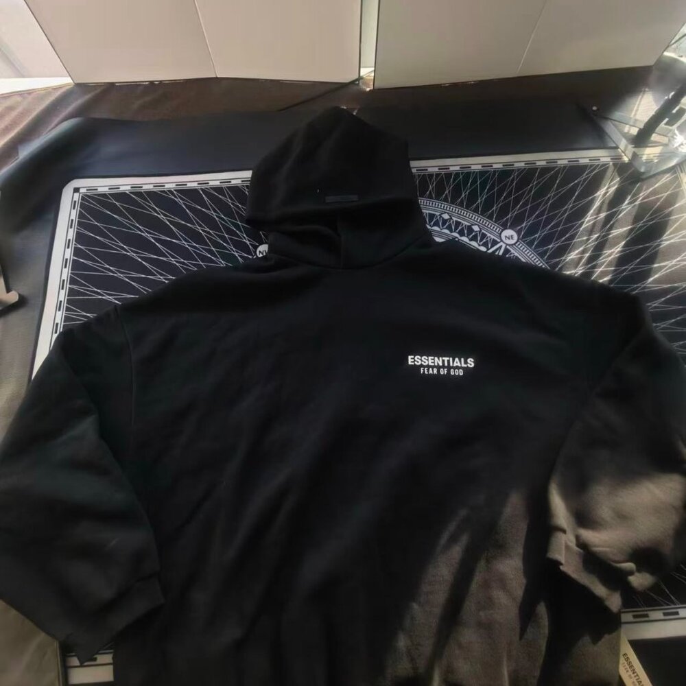 Essential Fear of god black hoodie - Picture 2 of 2
